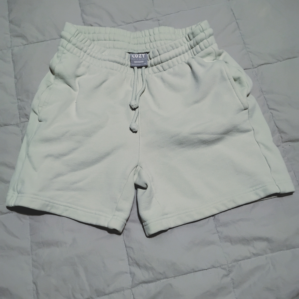TNA | Cozy Boyfriend 5" | Silver Sage Green Shorts | XS | NWOT - Picture 8 of 8